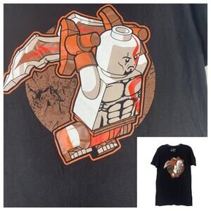 Tee Villain tshirt Lego Kratos God of War minifig mashup cotton unisex medium
